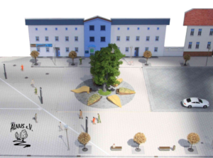 Bahnhofsinsel in der MOZ