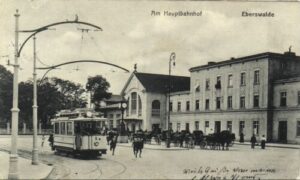 Bahnhofsvorplatz Eberswalde um 1920 Bahnhofsvorplatz Eberswalde um 1920